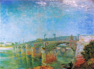 阿斯涅尔的塞纳河大桥_seine-bridge at asnières-文森特·梵高