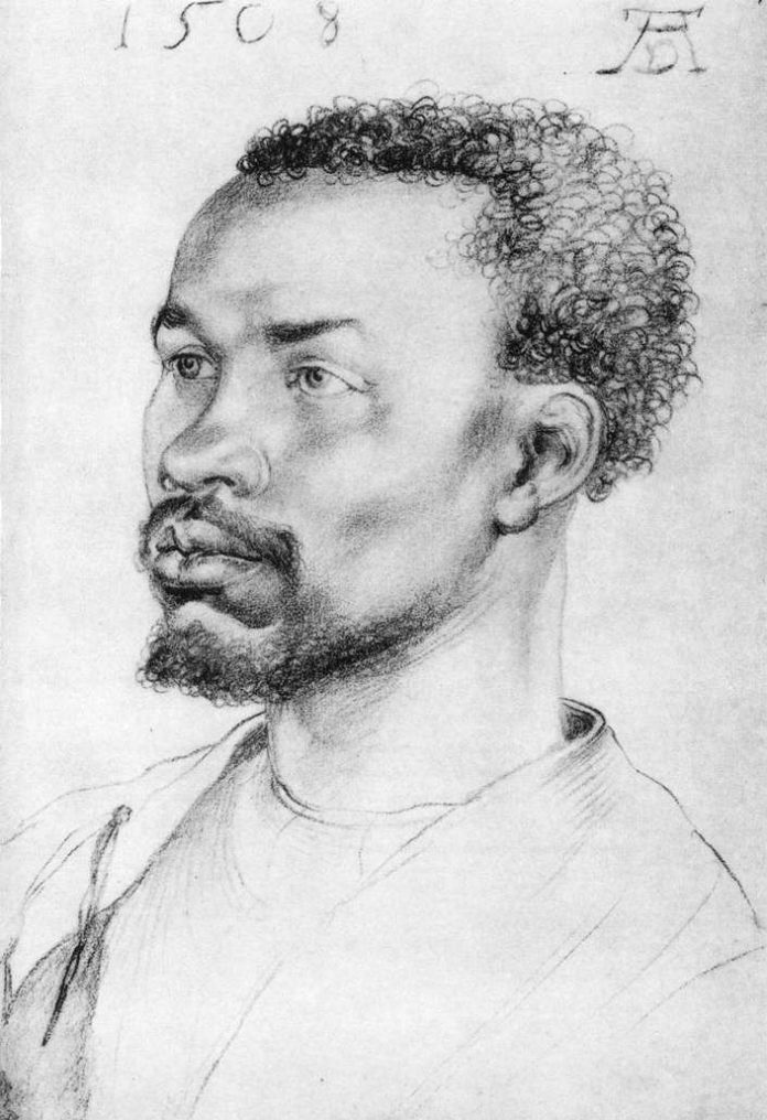 肖像素描画_黑人肖像_head of a negro-阿尔布雷希特·丢勒