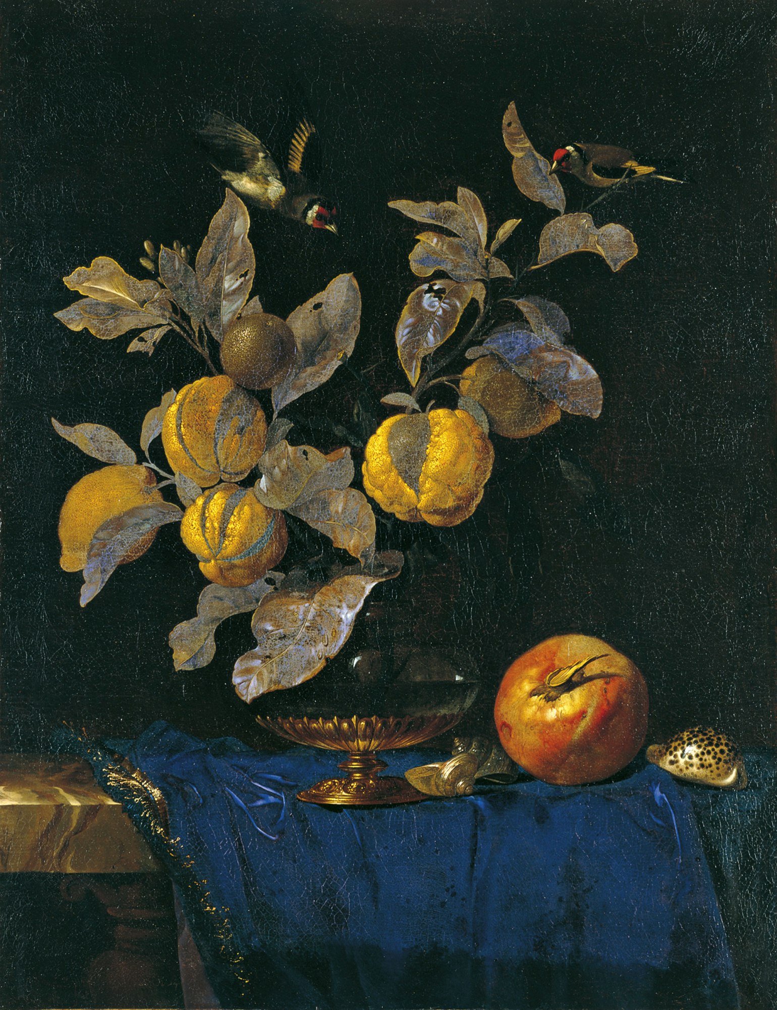 静物水果_still life with fruit-威廉·范·阿尔斯特