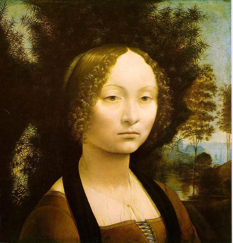 吉娜薇·本西肖像_Portrait of Ginevra Benci-列奥纳多·达芬奇