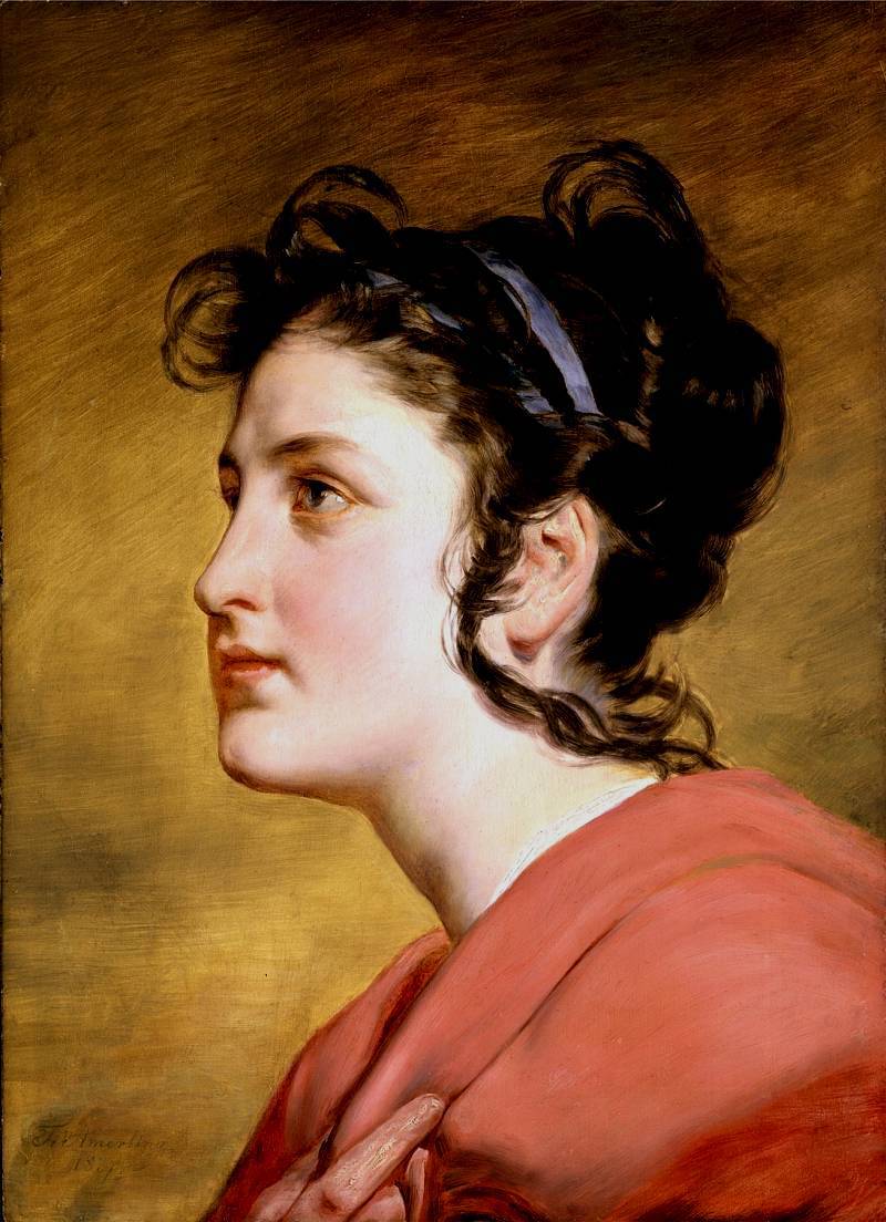 著名油画人物女人肖像图片